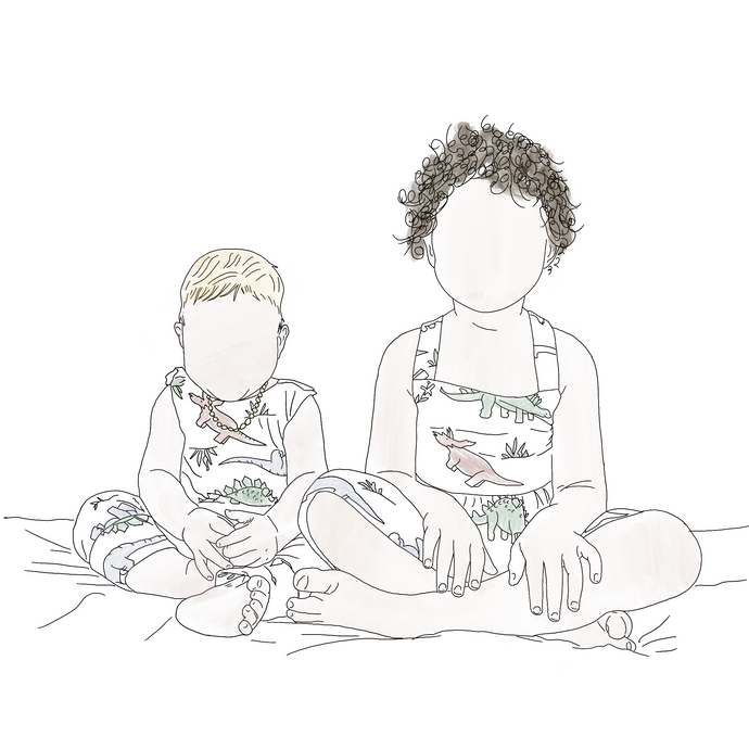 Detailed Personalised Family Illustrations