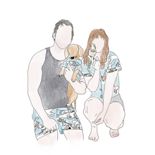Detailed Personalised Family Illustrations