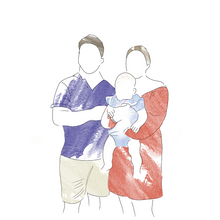Simple Personalised Family Illustrations